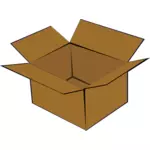 Cardboard box vector clip art
